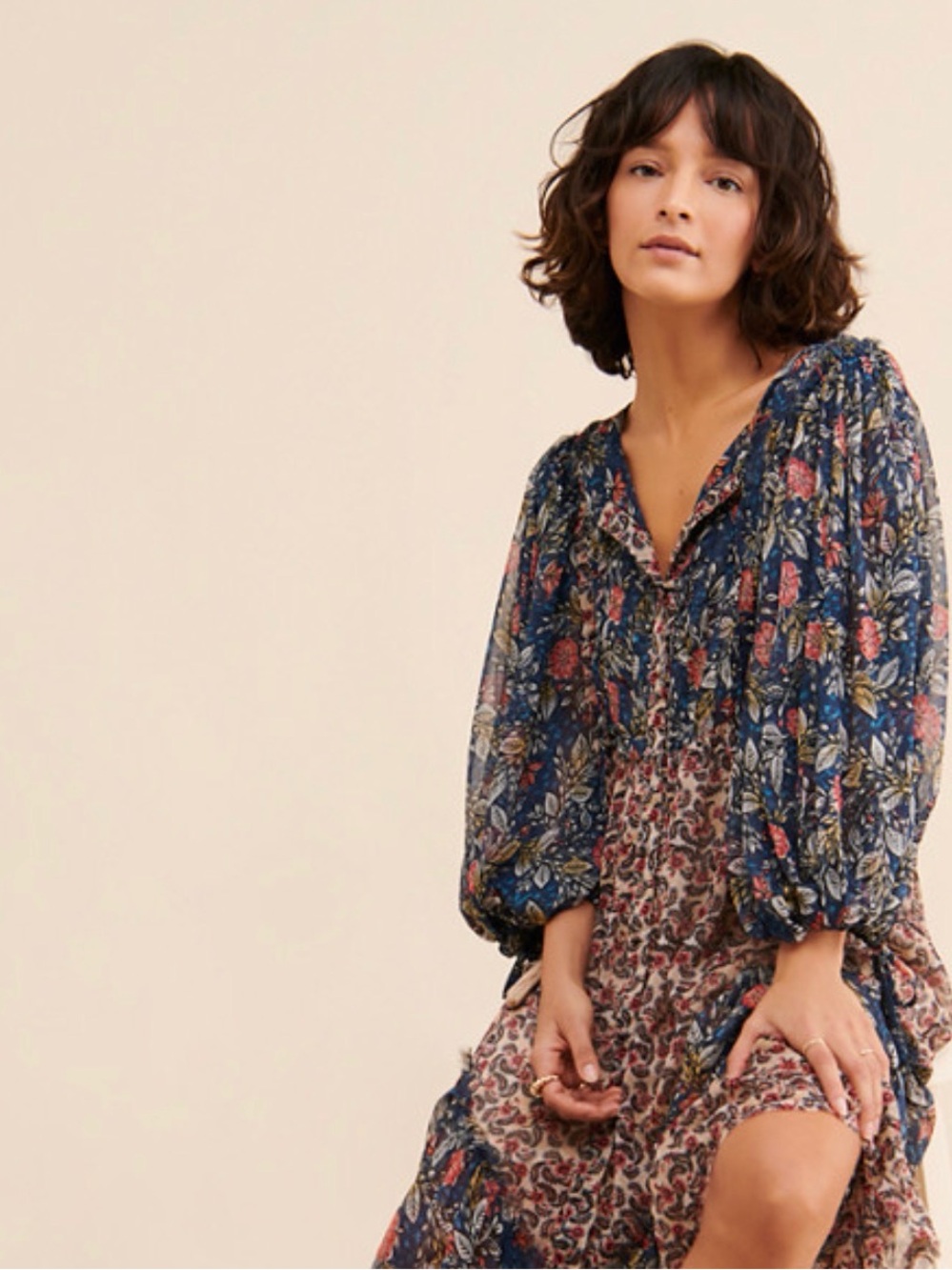 FREE PEOPLE ESTELLE CHIFFON MAXI